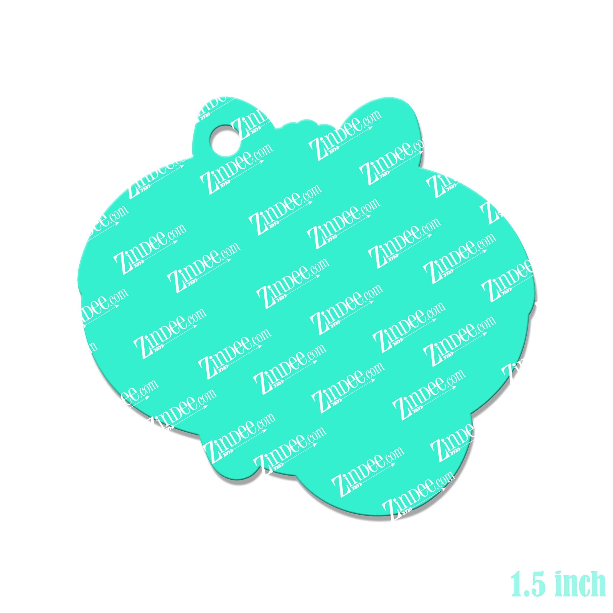 Cat Donut – Mini Acrylic Charm Blank (1.5") | Optional Sticker or UV DTF - Image 2
