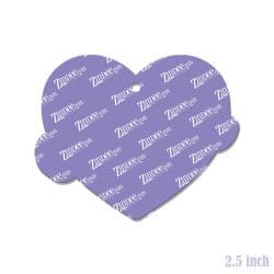 Alternative view of Checkered Nurse Heart – Acrylic Keychain Blank (2.5") | Optional Sticker or UV DTF