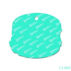 Alternative view of Cheeseburger – Mini Acrylic Charm Blank (1.5") | Optional Sticker or UV DTF