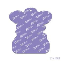 Alternative view of Cow Head With Name – Acrylic Keychain Blank (2.5") | Optional Sticker or UV DTF