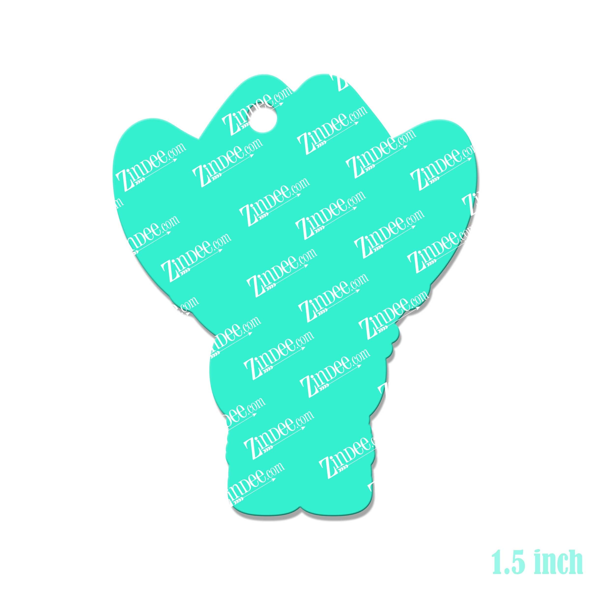 Cowboy – Mini Acrylic Charm Blank (1.5") | Optional Sticker or UV DTF - Image 2