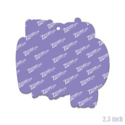 Alternative view of Hey Boo Hey – Acrylic Keychain Blank (2.5") | Optional Sticker or UV DTF