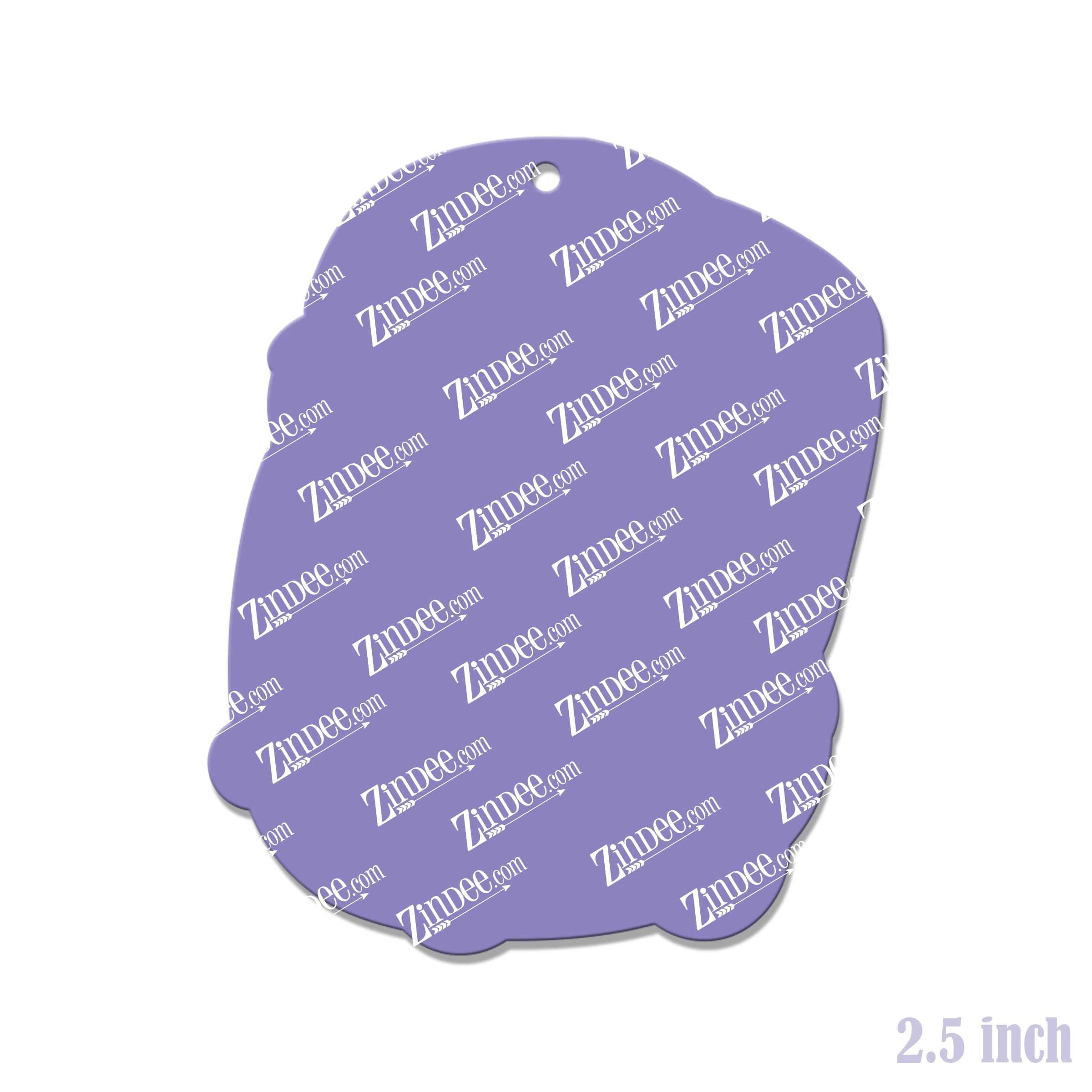 Penguin Christmas – Acrylic Keychain Blank (2.5") | Optional Sticker or UV DTF - Image 2