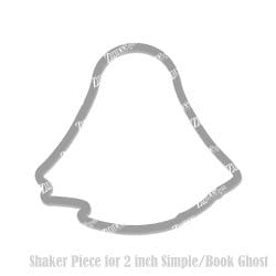 Simple/Book Ghost Shaker Piece (2 inch)
