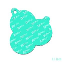 Three Ornaments – Mini Acrylic Charm Blank (1.5") | Optional Sticker or UV DTF - Image 2