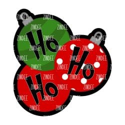 Three Ornaments – Mini Acrylic Charm Blank (1.5") | Optional Sticker or UV DTF