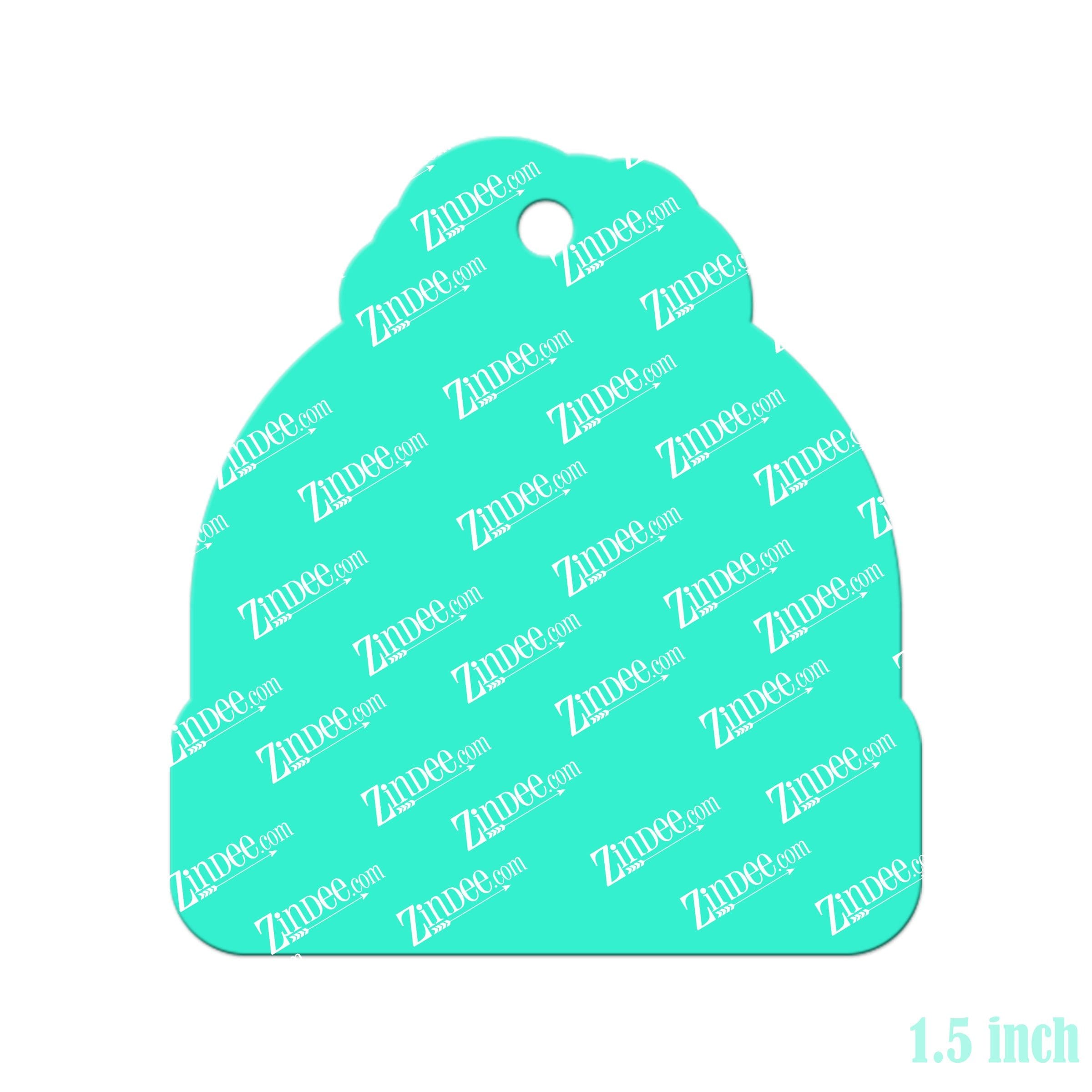 Beanie With Space – Mini Acrylic Charm Blank (1.5") | Optional Sticker or UV DTF - Image 2