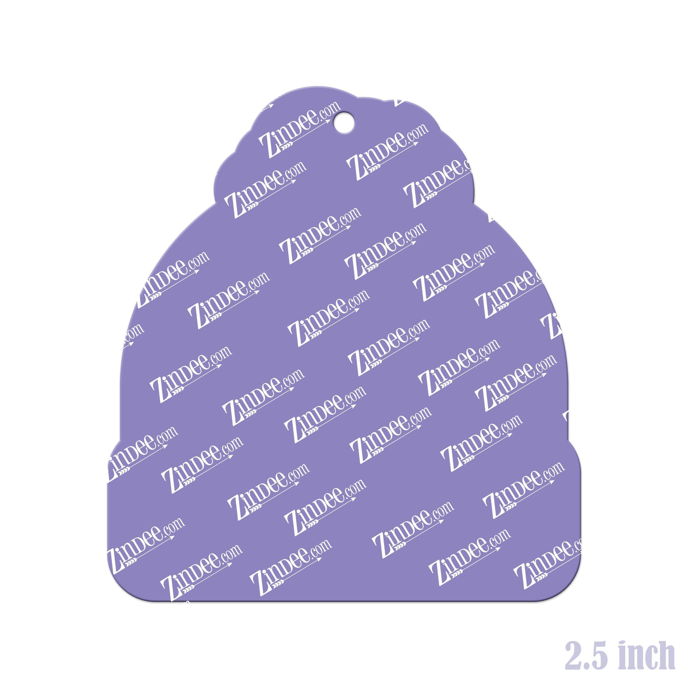 Beanie With Space – Acrylic Keychain Blank (2.5") | Optional Sticker or UV DTF - Image 2