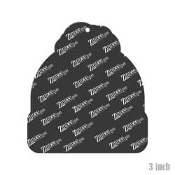 Alternative view of Beanie With Space – Acrylic Keychain Blank (3") | Optional Sticker or UV DTF