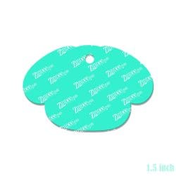 Alternative view of Dog Face – Mini Acrylic Charm Blank (1.5") | Optional Sticker or UV DTF