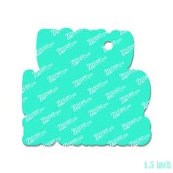 Alternative view of Easily Motivated By Snacks – Mini Acrylic Charm Blank (1.5") | Optional Sticker or UV DTF