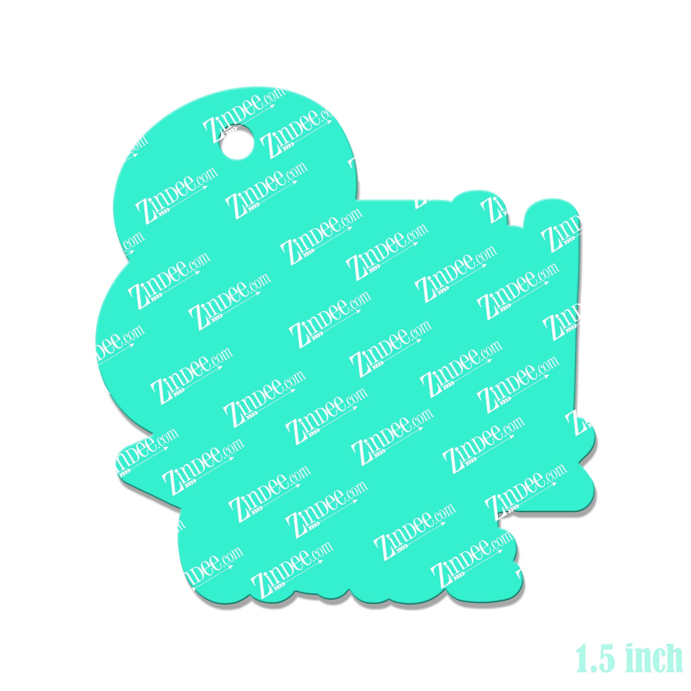 Eighth Grade – Mini Acrylic Charm Blank (1.5") | Optional Sticker or UV DTF - Image 2