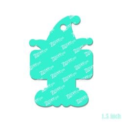 Alternative view of Elf Tag – Mini Acrylic Charm Blank (1.5") | Optional Sticker or UV DTF