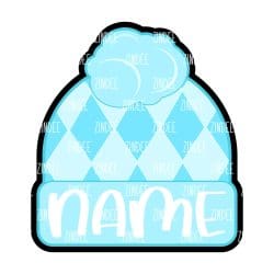 Beanie With Space – Mini Acrylic Charm Blank (1.5") | Optional Sticker or UV DTF