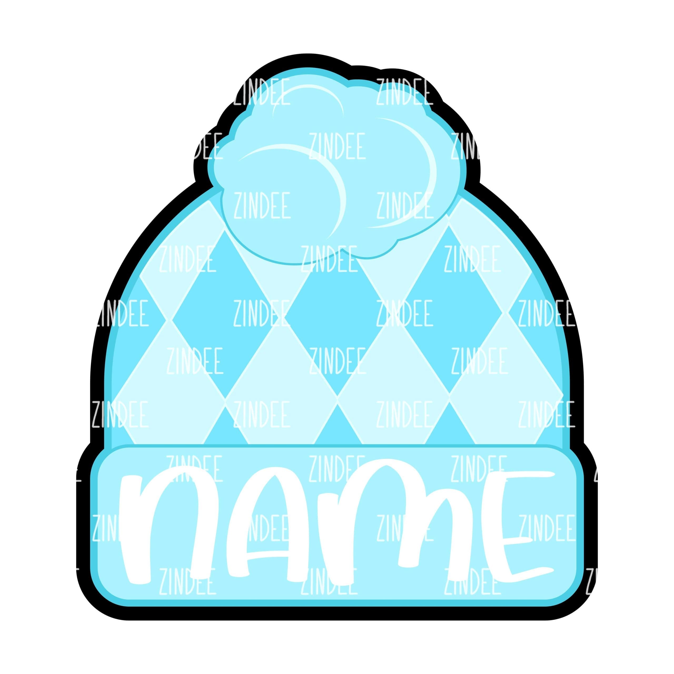 Beanie With Space – Mini Acrylic Charm Blank (1.5") | Optional Sticker or UV DTF