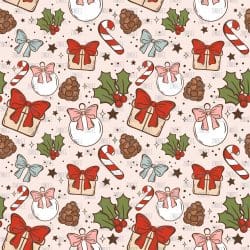 Christmas Doodles seamless (vinyl)