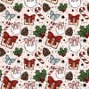 Christmas Doodles Dark seamless (vinyl)