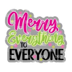 Merry Everything – Mini Acrylic Charm Blank (1.5") | Optional Sticker or UV DTF