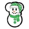 Boy Mouse Snowman – Acrylic Keychain Blank (3") | Optional Sticker or UV DTF