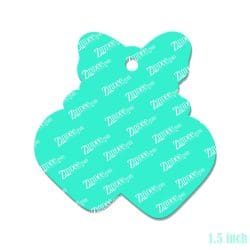 Alternative view of Cherry Hearts – Mini Acrylic Charm Blank (1.5") | Optional Sticker or UV DTF