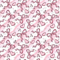 Heart Bow seamless (vinyl)