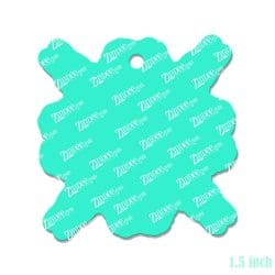 Alternative view of Uterus Snowflake – Mini Acrylic Charm Blank (1.5") | Optional Sticker or UV DTF