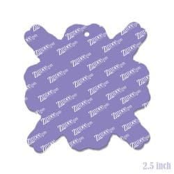 Alternative view of Uterus Snowflake – Acrylic Keychain Blank (2.5") | Optional Sticker or UV DTF