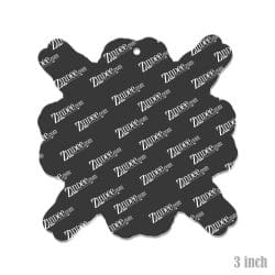 Alternative view of Uterus Snowflake – Acrylic Keychain Blank (3") | Optional Sticker or UV DTF