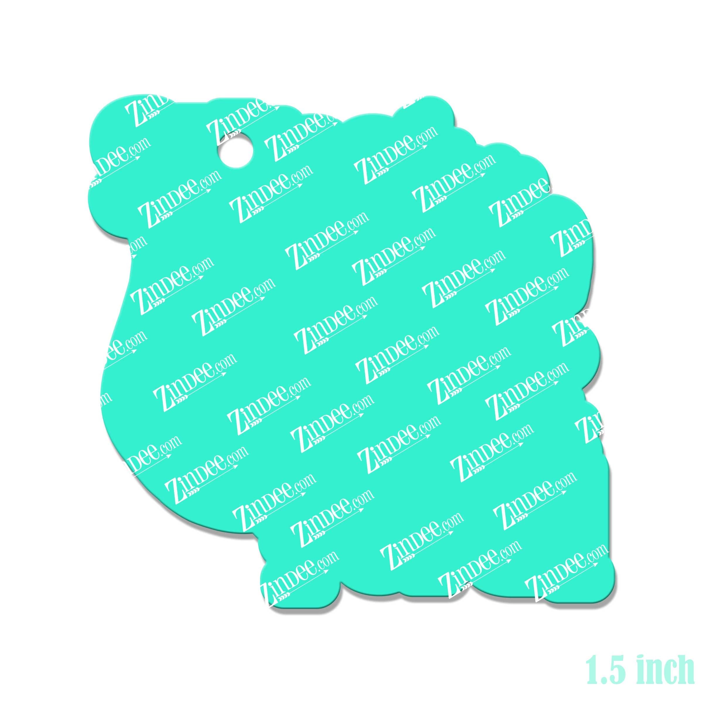 Sweet But Feral – Mini Acrylic Charm Blank (1.5") | Optional Sticker or UV DTF - Image 2