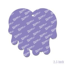 Alternative view of Drippy Heart (BITE ME) – Acrylic Keychain Blank (2.5") | Optional Sticker or UV DTF