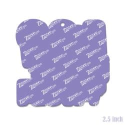 Alternative view of Go with the Flow – Acrylic Keychain Blank (2.5") | Optional Sticker or UV DTF