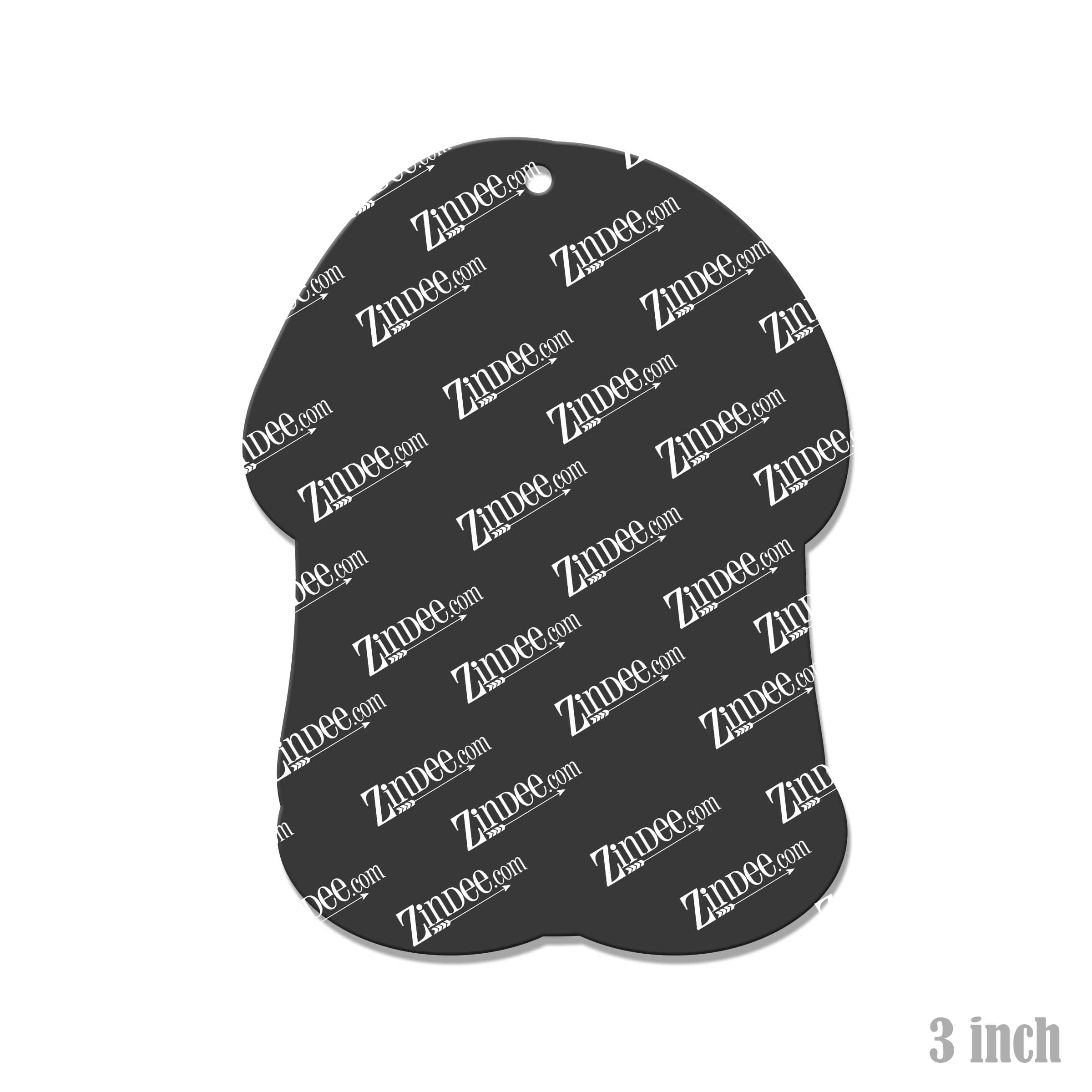 Peen – Acrylic Keychain Blank (3") | Optional Sticker or UV DTF - Image 2