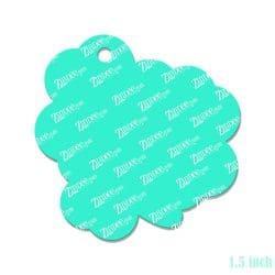 Alternative view of Three Clovers – Mini Acrylic Charm Blank (1.5") | Optional Sticker or UV DTF