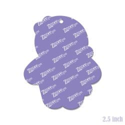 Alternative view of Voodoo Doll (TEAL) – Acrylic Keychain Blank (2.5") | Optional Sticker or UV DTF