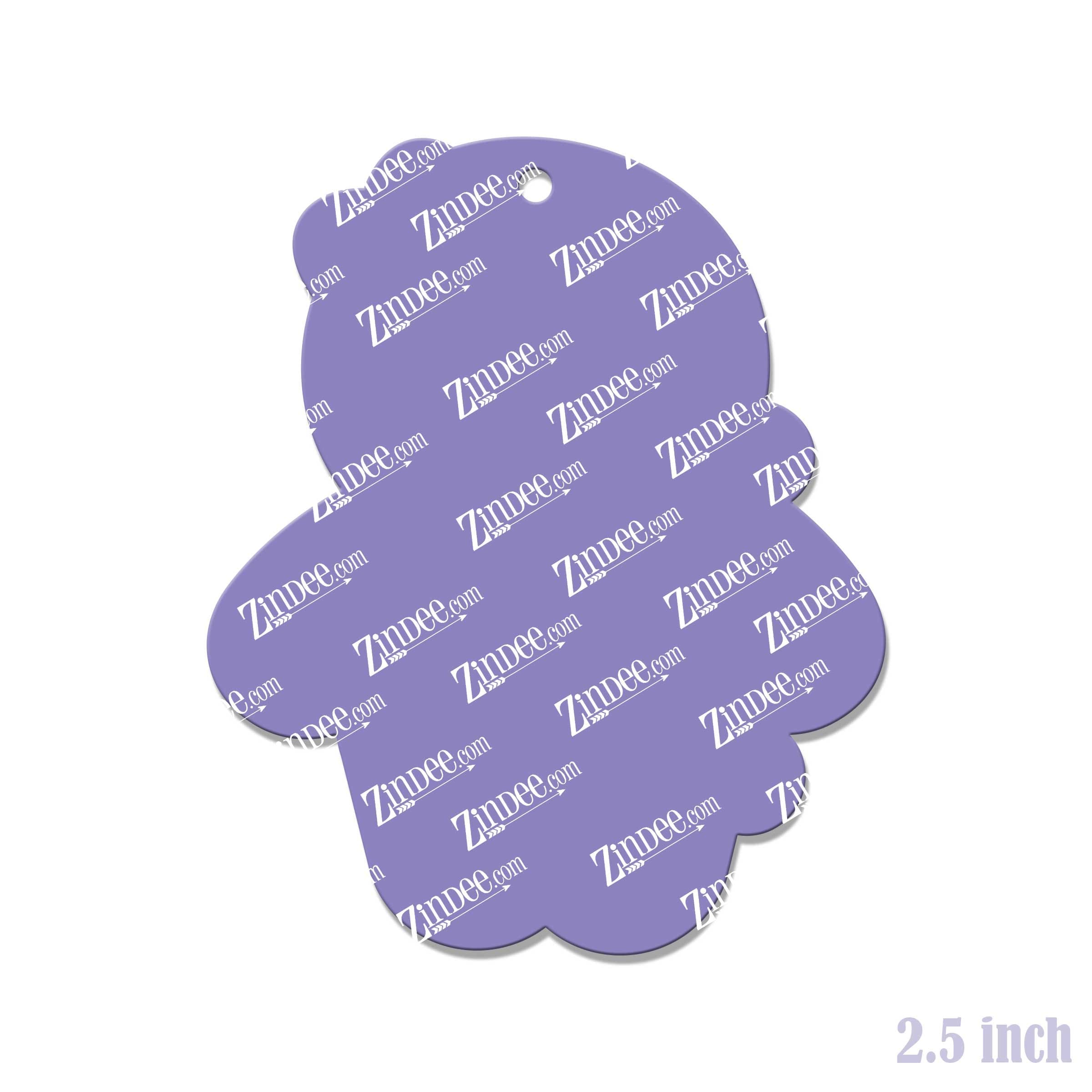 Voodoo Doll (TEAL) – Acrylic Keychain Blank (2.5") | Optional Sticker or UV DTF - Image 2