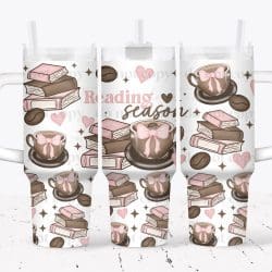 Reading Season UV DTF Tumbler Wrap 40oz