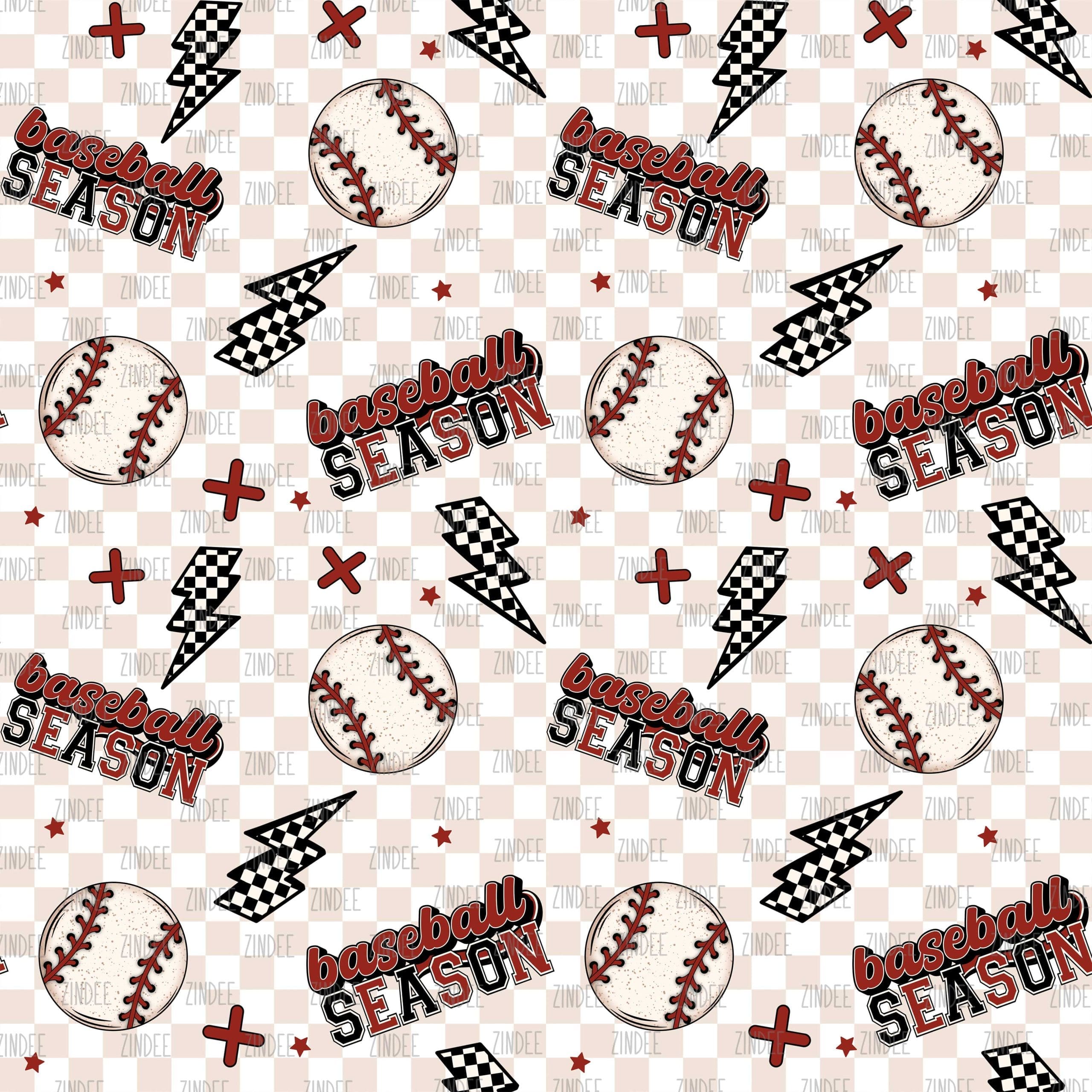 Baseball Season seamless (Sublimation Sheet)