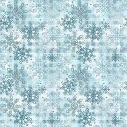 Blue Plaid Snowflake seamless (vinyl)