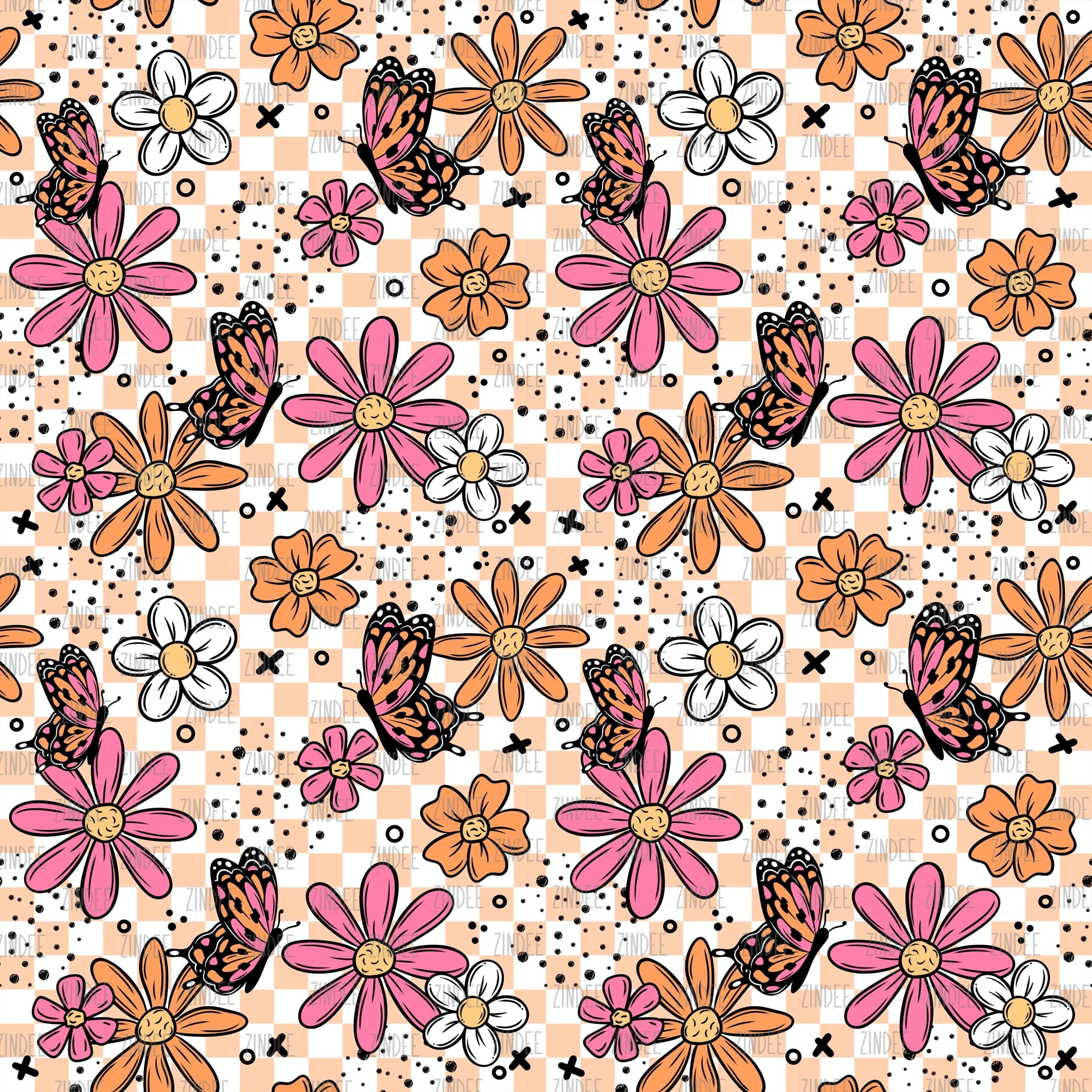 Hello Spring seamless (vinyl)