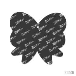 Alternative view of Simple Bow – Acrylic Keychain Blank (3") | Optional Sticker or UV DTF