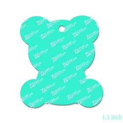 Alternative view of Sitting Panda – Mini Acrylic Charm Blank (1.5") | Optional Sticker or UV DTF
