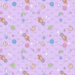 Space Doodle Purple seamless (vinyl)
