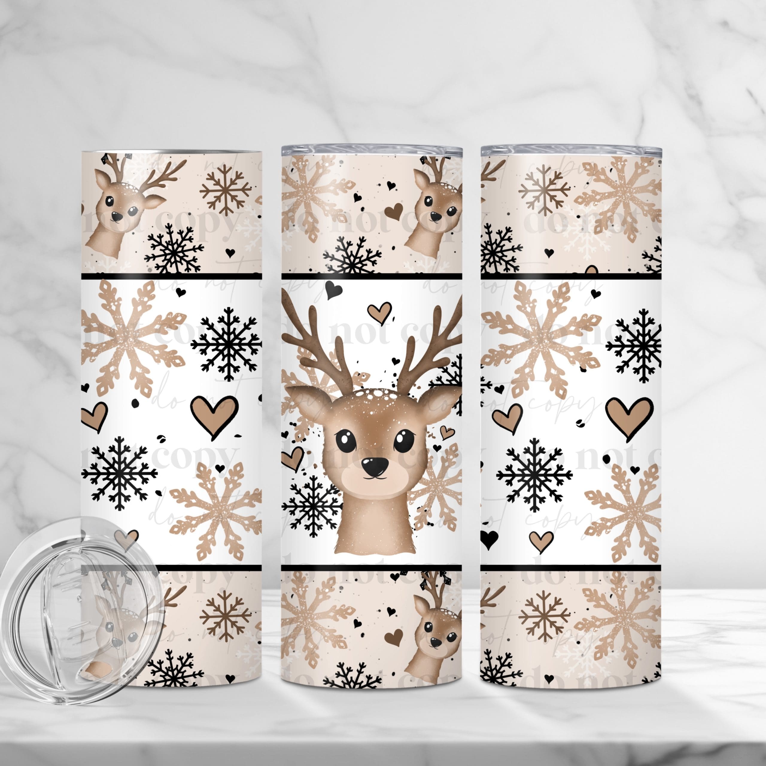 Winter Deer (Sublimation Wrap) 20 oz Skinny
