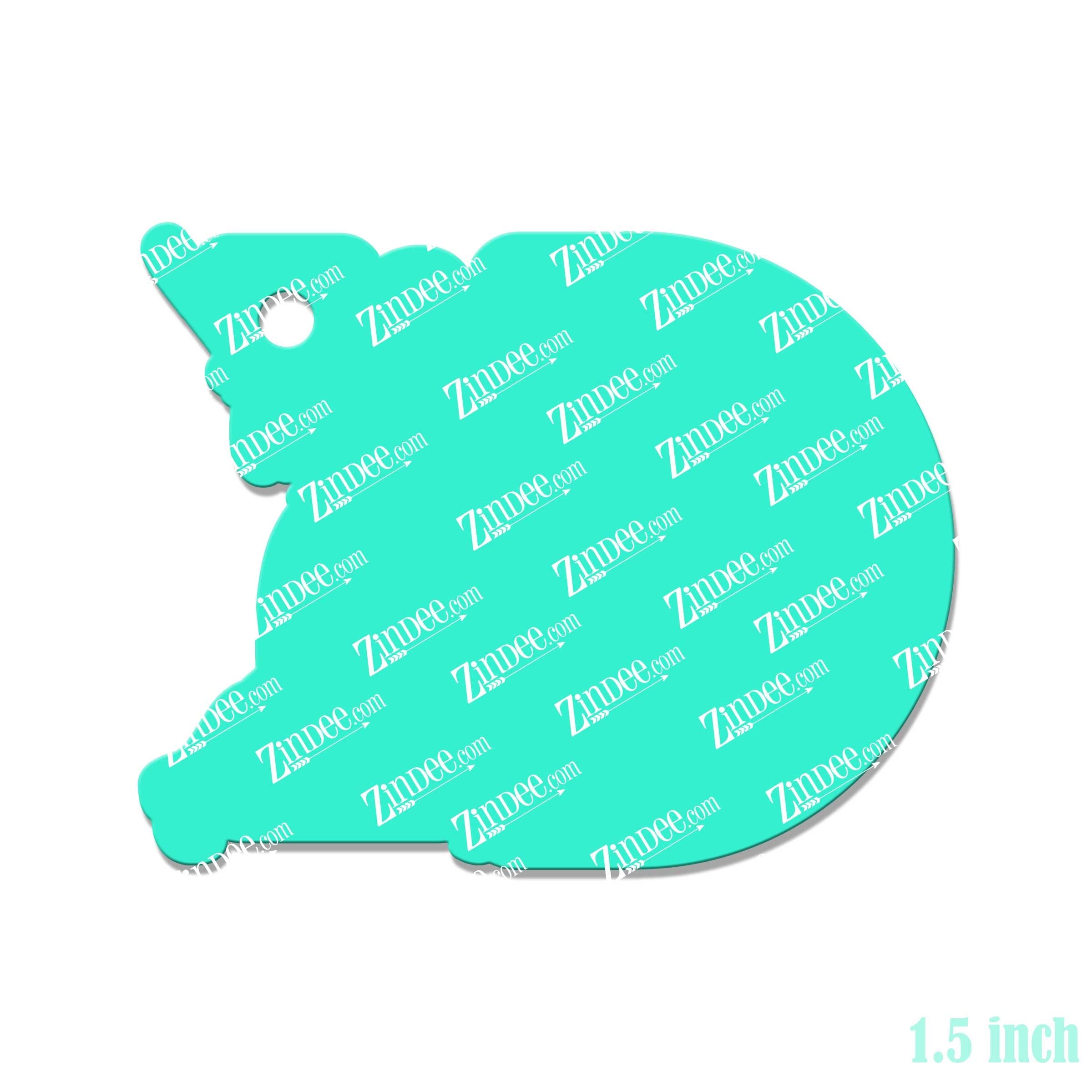 Softball Tag – Mini Acrylic Charm Blank (1.5") | Optional Sticker or UV DTF - Image 2