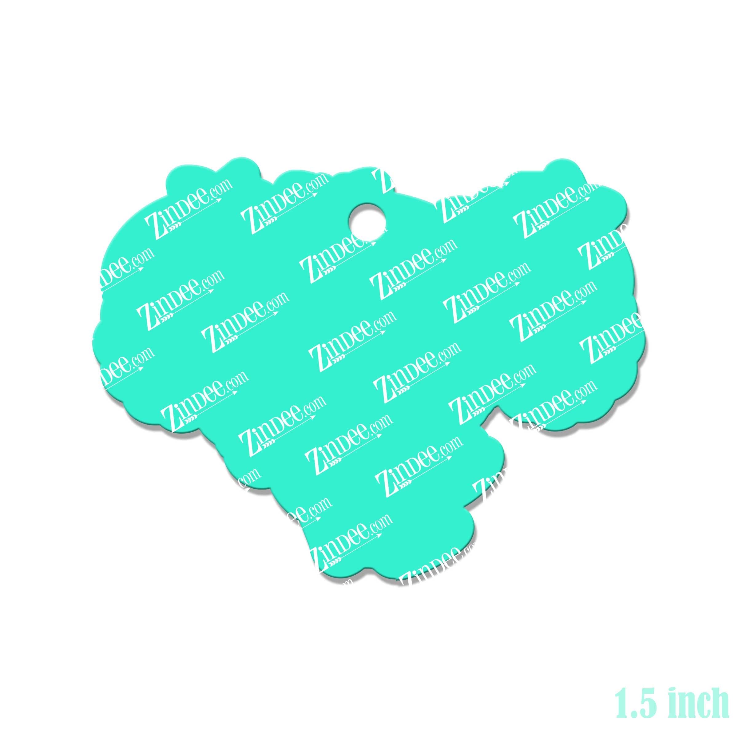 Spring Uterus – Mini Acrylic Charm Blank (1.5") | Optional Sticker or UV DTF - Image 2