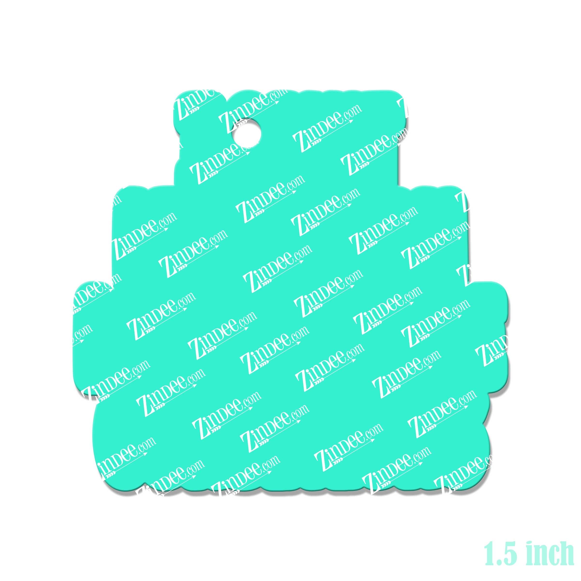 I Can't Live Laugh Love – Mini Acrylic Charm Blank (1.5") | Optional Sticker or UV DTF - Image 2
