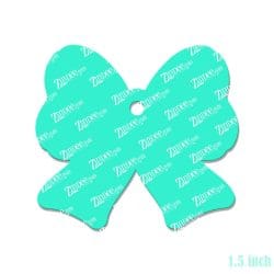 Alternative view of Outline Bow – Mini Acrylic Charm Blank (1.5") | Optional Sticker or UV DTF