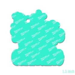 Alternative view of Positive Thinking – Mini Acrylic Charm Blank (1.5") | Optional Sticker or UV DTF