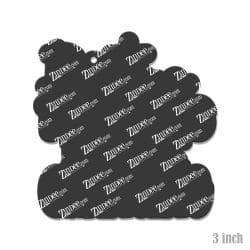 Alternative view of Positive Thinking – Acrylic Keychain Blank (3") | Optional Sticker or UV DTF