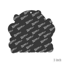 Alternative view of Ray of Darkness – Acrylic Keychain Blank (3") | Optional Sticker or UV DTF